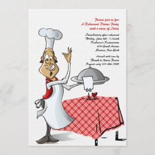 Chef's Choice Wedding Rehearsal Dinner Invitation