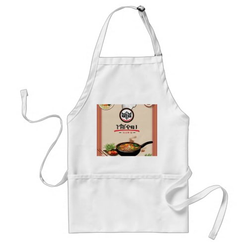 Chefs Choice White Apron Crisp and Clean Adult Apron