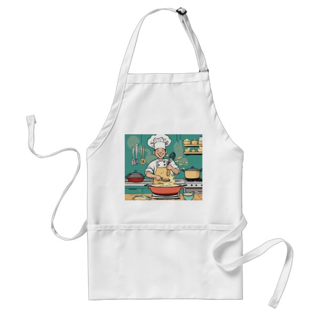 Chef's Companion: The Ultimate Cooking Apron" Adult Apron (Front)