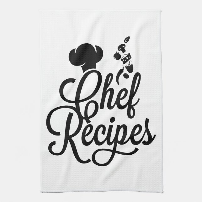 Chef's Delight: Culinary Joy Collection Kitchen Towel (Vertical)