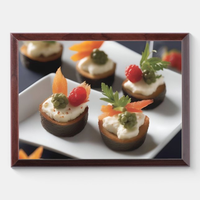 Chef's Deluxe Award Plaque (Horizontal)