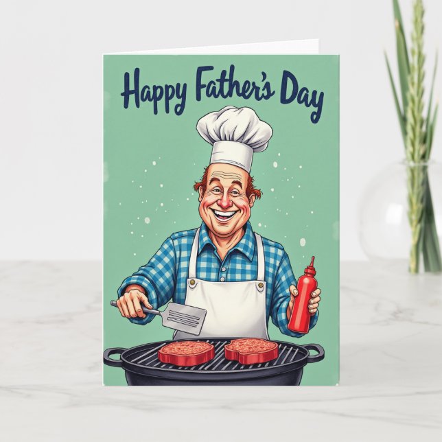 Chefs Fathers Day Feast Card (Front)