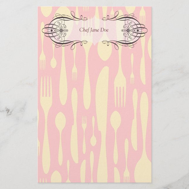 Chef's & Foodie Doodle Stationery (Front)