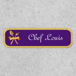 Chef's golden  spoon&fork no2 -  add name