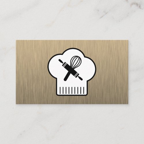 Chefs Hat Rolling Pin Whisk Business Card