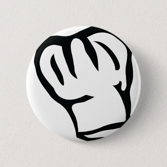 chefs head chef cook head button (Front)