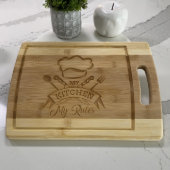 Chef's Kitchen Carved Wooden Cutting Board (Top)