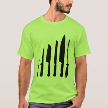 Chefs Knives T-shirt by gastronomegear at Zazzle