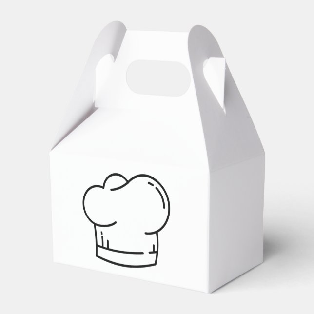 Chef's Paper Favor Box (Back Side)