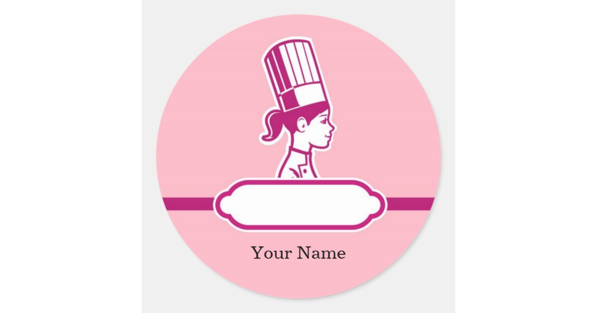 Chef's Personalized Large Labels Zazzle