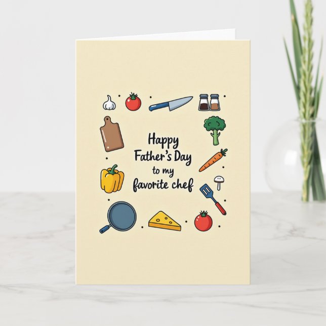 Chefs Sweet Fathers Day Card (Front)