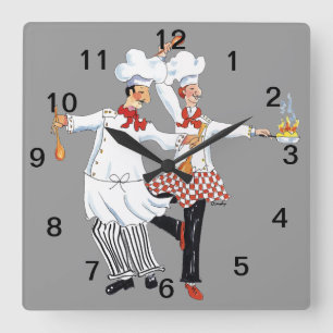 Chefs- wall clock