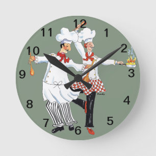 Chefs- wall clock