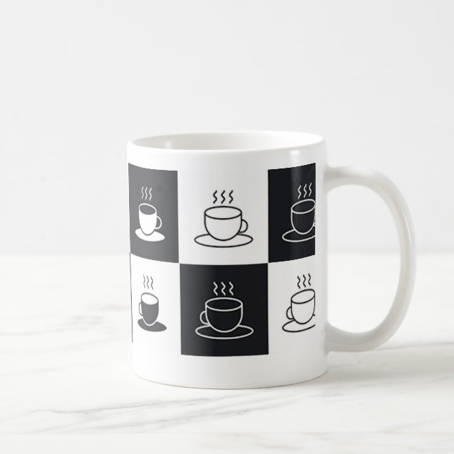Chekered Pattern coffee mug (Right)
