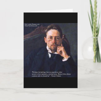 Chekhov "Love Normal State" Quote Gifts Tees Cards
