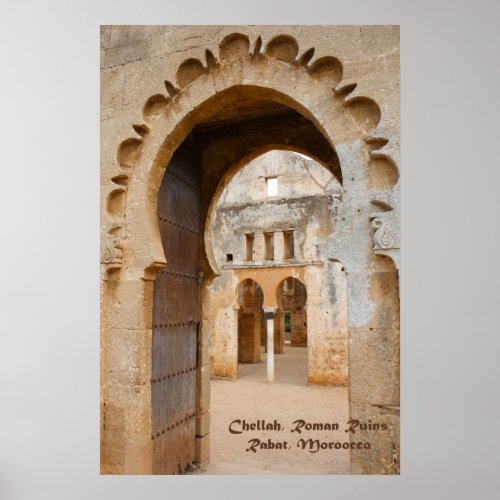 Chellah Ancient Ruins Morocco Poster