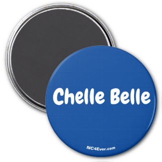 Chelle Belle blue magnet