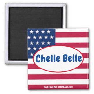 Chelle Belle Patriotic magnet