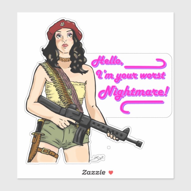 Chelly Duvalla: I'm Your Worst Nightmare Sticker (Sheet)