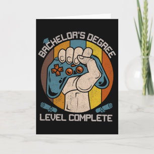 Chelor's Degree Level Complete Gamer Graduation Cl Card