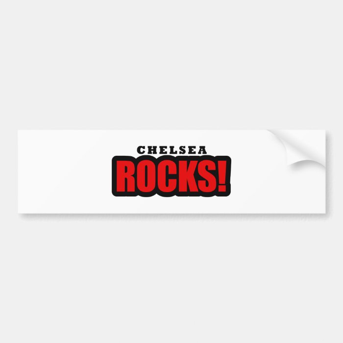 Chelsea Alabama City Design Bumper Stickers