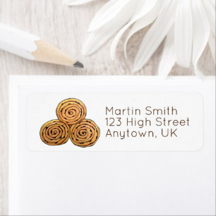 Chelsea Buns UK Currant Bun Bakery British Food Label