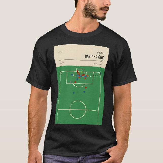 Chelsea Didier Drogba CL Header Goal  T-Shirt (Front)
