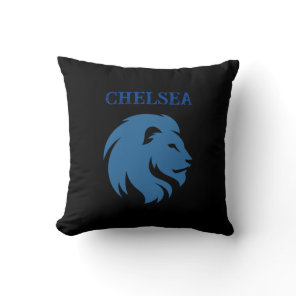 Chelsea FC with lion image. Customizable. Cushion