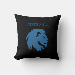 Chelsea FC with lion image. Customizable. Cushion