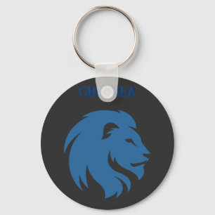 Chelsea FC with lion image. Customizable.  Keychain