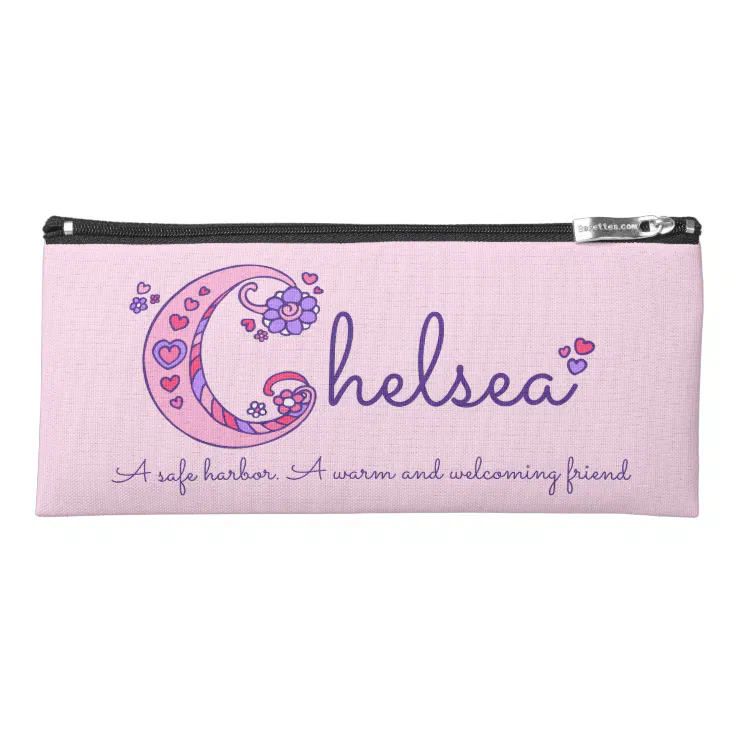 Chelsea name beginning with C girls pencil case | Zazzle