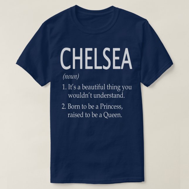 Chelsea Name Gift 158 T-Shirt (Design Front)