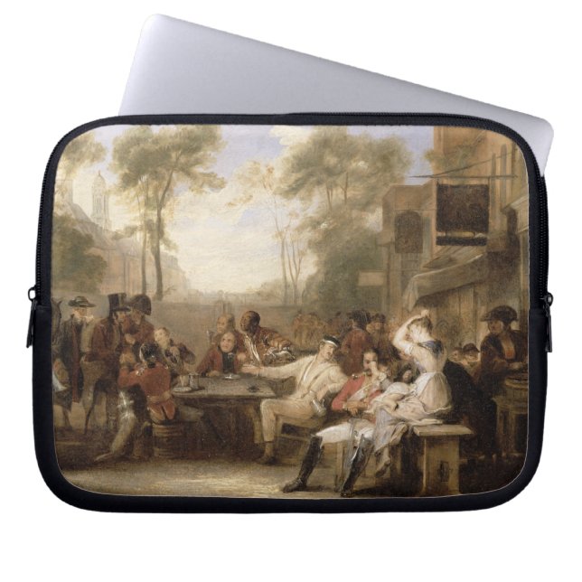 Chelsea Pensioners Receiving the Gazette Announcin Laptop Sleeve (Front)