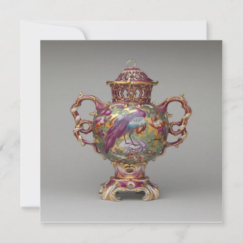 Chelsea Porcelain Perfume Vase  Invitation