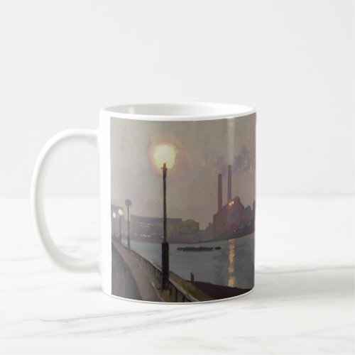 Chelsea Power Station by Night Coffee Mug