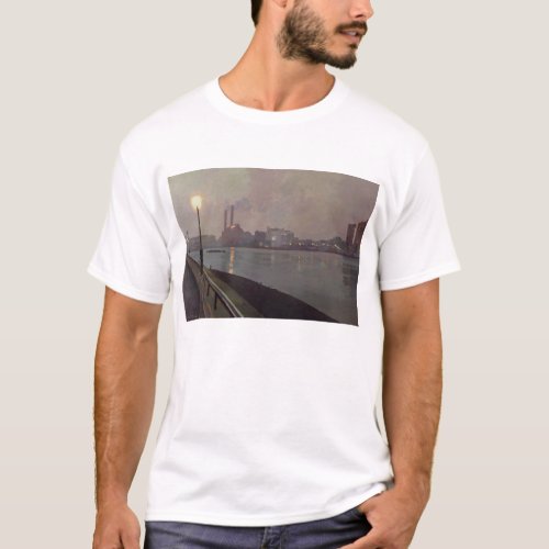 Chelsea Power Station by Night T_Shirt