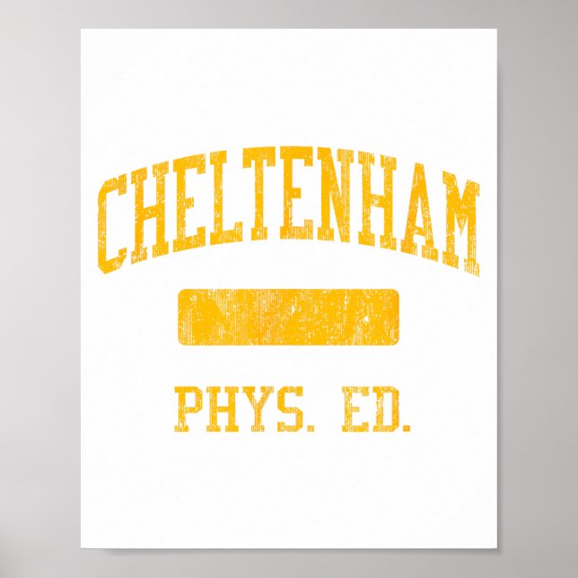 Cheltenham High School Hs Wyncote Pa Phys Ed  Poster (Front)