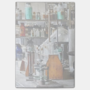Chem Lab With Test Tubes And Retort Post-it Notes