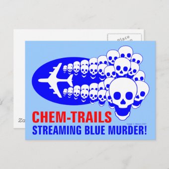Chem Trails Postcard | Zazzle