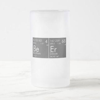 Chemical Beer Frosted Glass Beer Mug