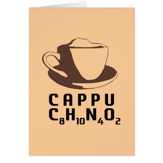 Chemical Cappuccino Cards (Front)