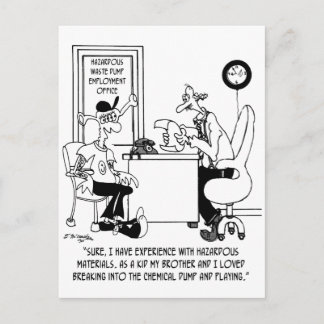 Chemical Cartoon 8791 Postcard
