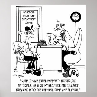 Chemical Cartoon 8791 Poster