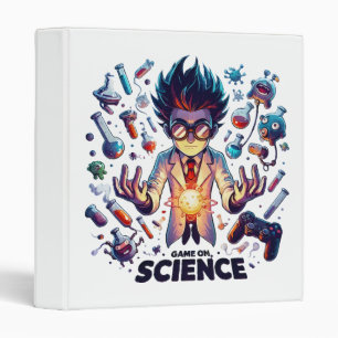 Chemical Concoction Game On, Science Theme 3 Ring Binder