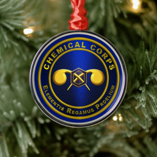 Chemical Corps Metal Ornament