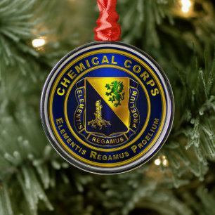 Chemical Corps Metal Ornament