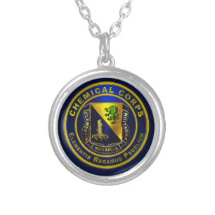 Chemical Corps Silver Plated Necklace