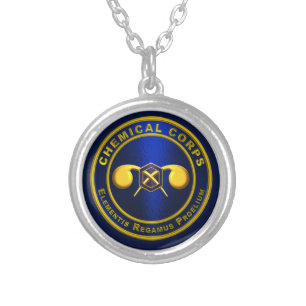 Chemical Corps Silver Plated Necklace