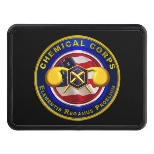 Chemical Corps Veteran Hitch Cover