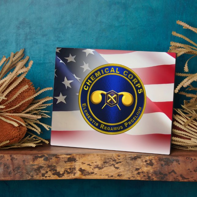 Chemical Corps Veteran  Plaque (Side)